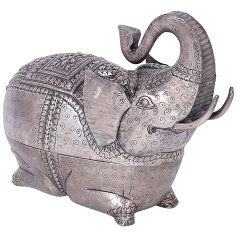 Metal Elephant Box 